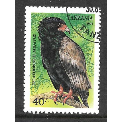 TANZANIA 1994 BIRDS OF PREY 40s BATELEUR SG 1847 FINE USED#5