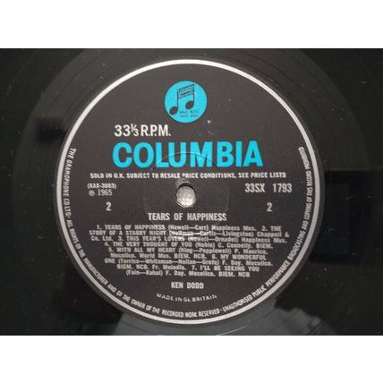 KEN DODD – TEARS OF HAPPINESS - 12" ALBUM