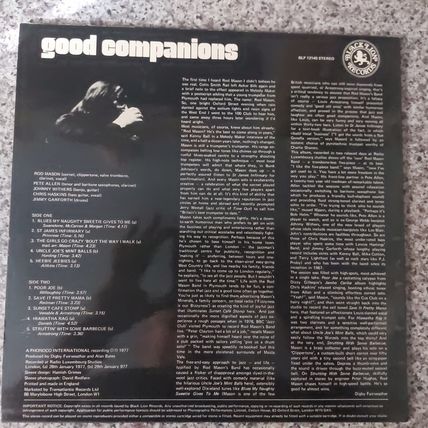 Rod Mason – Good Companions (BLP12145) 1977 (LP)