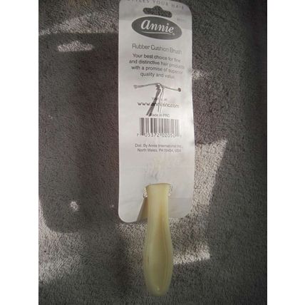 Annie Flare Rubber Cushion Base Hair Brush Stiff Plastic Bristles Denman Wig