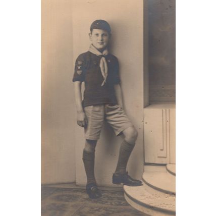 German Boy Scout Town Location Identified Antique Scouts Postcard