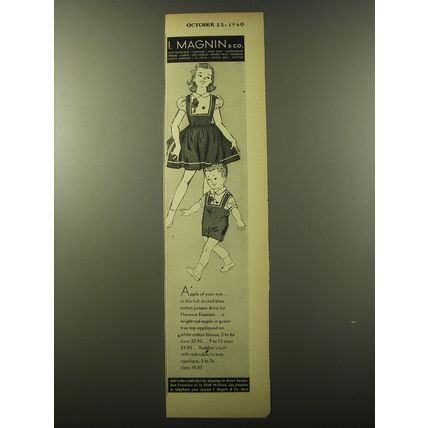 1960 I. Magnin Fashion by Florence Eiseman Advertisement
