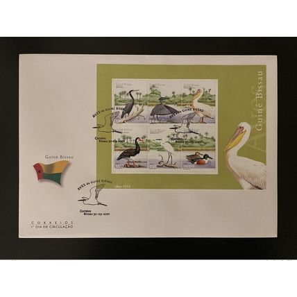 Guinée-Bissau 2001 Mi. Bl. 375 FDC Oiseaux Birds Vögel Aves faune Fauna
