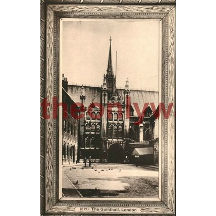 Guildhall, London, England, Kingsway RP Postcard 1909