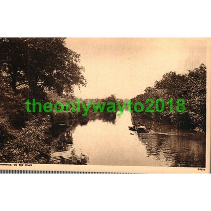 Tonbridge, On the River, Kent, England, Photochrom Postcard