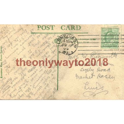 Guildhall, London, England, Kingsway RP Postcard 1909