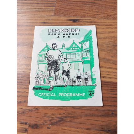 1961/62 Bradford Park Ave vs Shrewsbury - Division 3, 13/1/1962 ** FREE P&P **