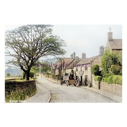 ptc3346 - Derbys. - Beer delivery to the Church Inn, Darley Dale - print 6x4