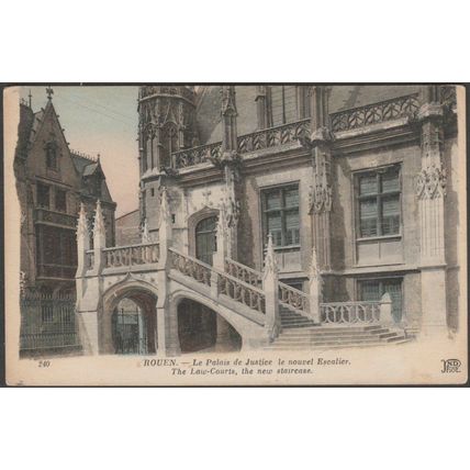 Le Nouvelle Escalier, Le Palais de Justice, Rouen, 1918 - Neurdein CPA ND240