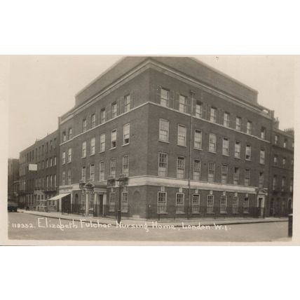Elizabeth Fulcher Nursing Hospital Home Old W1 London Real Photo Postcard