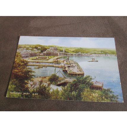 1940s Postcard - Rothesay West, Bute - Artist Brian Gerald / A317