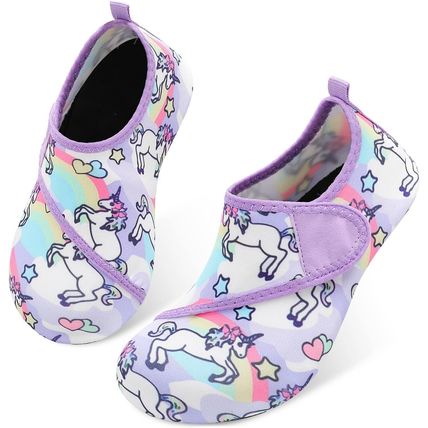 JIASUQI Toddler Water Shoes Boys Girls Quick Dry Beach Shoes Barefoot Swim Aqua