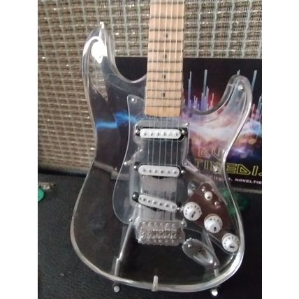 FENDER - Clear Acrylic Strat 1:4 Scale Replica Guitar ~Axe Heaven~
