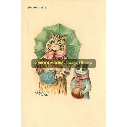 rp10240 - Louis Wain Cats - Paying Visits - print 6x4