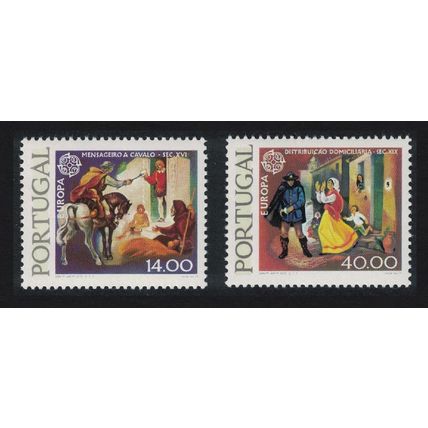 Portugal Europa CEPT 2v Phosphor paper 1979 MNH SG#1751-1752 MI#1441y-1442y