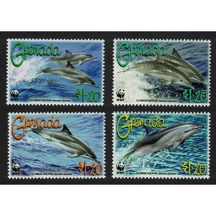 Grenada WWF Clymene Dolphin 4v 2007 MNH SG#5288-5291 MI#5925-5928 Sc#3654a-d