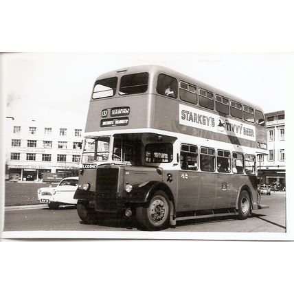 Black & White Photograph of Plymouth Corporation Transport - LCO 842