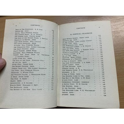 1920 "FIVE MINUTE RECITATIONS IN POEMS & PROSE" ANTIQUE HARDBACK BOOK (P3)