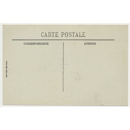 SAINT-OMER Jardin Public La Cascade Chalet Rustique France early 20th C. RPPC LL