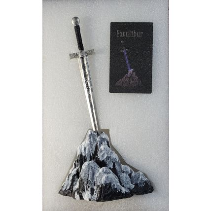 2 Oz Silver Collectible 2025 King Arthur Sword In Stone Excalibur # 187 Of 498