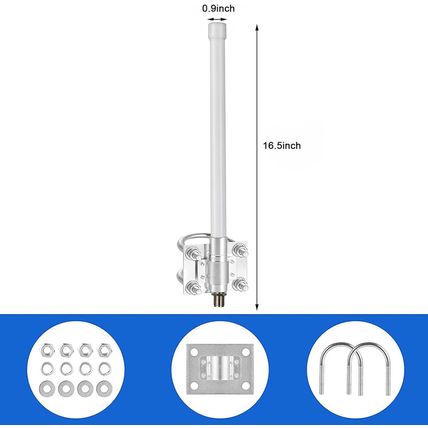 1090Mhz 978Mhz Dual Band ADS-B Antenna Flightaware Outdoor 5Dbi Fiberglass Anten