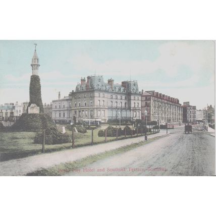 Royal Pier Hotel And Southsea Terrace Southsea Hampshire Postcard (QHAM271)