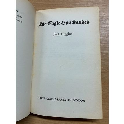1976 JACK HIGGINS "THE EAGLE HAS LANDED" WW2 FICTION HARDBACK BOOK (P3)