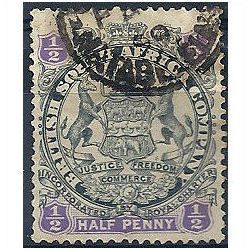Rhodesia 1897 SG66 1/2d Grey-Black & Purple Fine Used