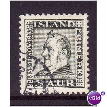 ICELAND 1935 SG216 3a Green fine used
