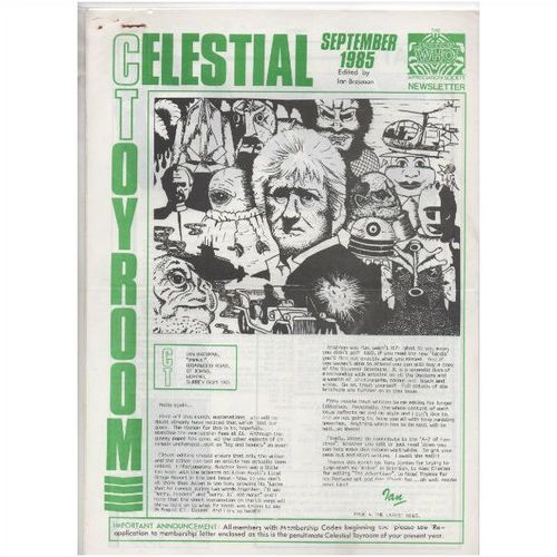 MAGAZINE - DOCTOR WHO: CELESTIAL TOYROOM SEPTEMBER 1985