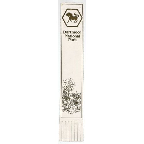 DARTMOOR NATIONAL PARK, Devon Leather Bookmark =
