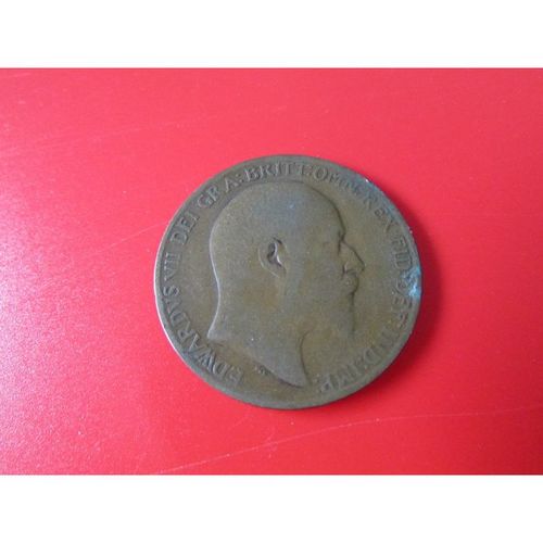 1909 EDWARD VII ONE PENNY DATED FREE POST. AF