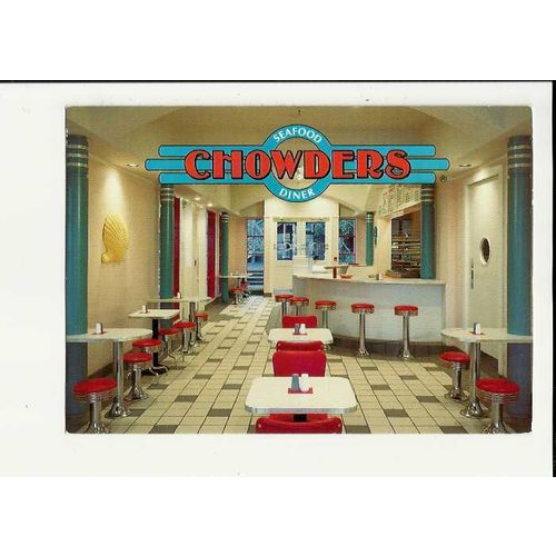 Advertising CHOWDERS SEAFOOD DINER San Francisco Postcard