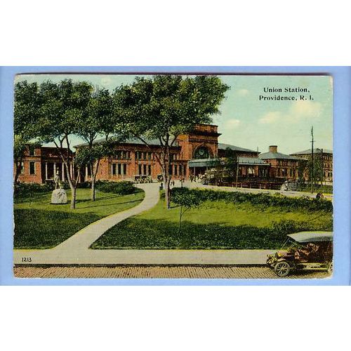 Rhode Island Providence Union Station View From Street Up Pathway Leading ~322