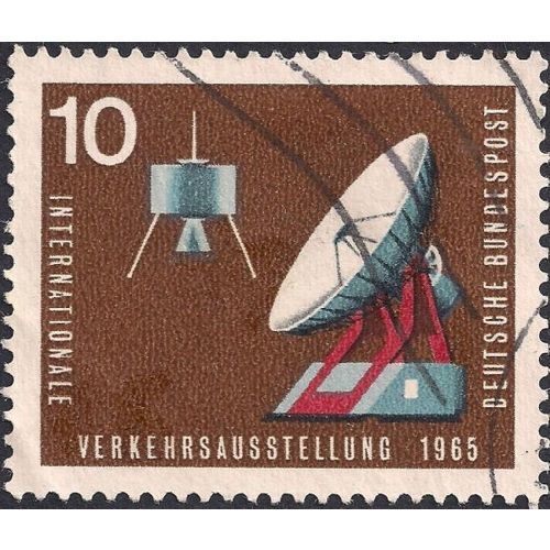 GERMANY, SPACE, Satellite Transport Location, brown 1965, 40Pf, #2
