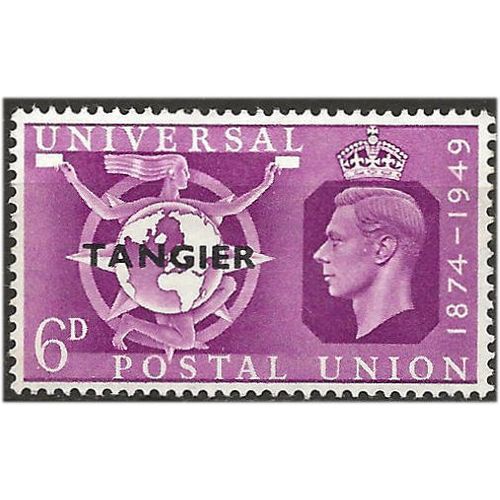 Tangier 1949 SG278 6d Bright Purple UPU Mounted Mint . ..