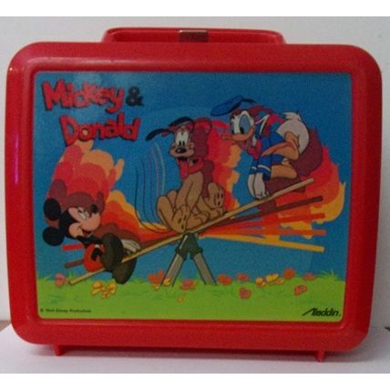 VINTAGE ' MICKEY & DONALD ' Lunchbox (1970's)