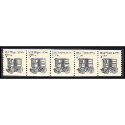 2253 5c Milk Wagon Fine MNH Dry Gum PNC 1/5 Z5208
