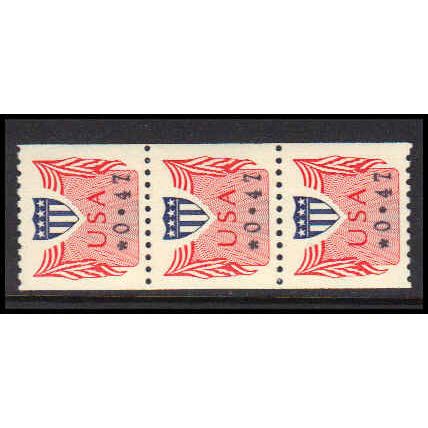 CVP31 47c Shield Very Fine MNH Dry Gum Strip of 3 PA5234