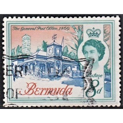 BERMUDA, 1962-68 8d General Post Office, SG 169 (Scott 181), used.