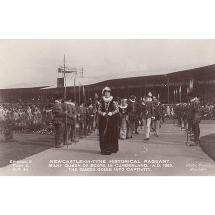 Newcastle Pageant Mary Queen Of Scots in Cumberland Vintage Real Photo Postcard