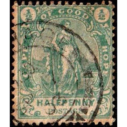 Cape of Good Hope 1898 Hope 1/2d Used Stamp