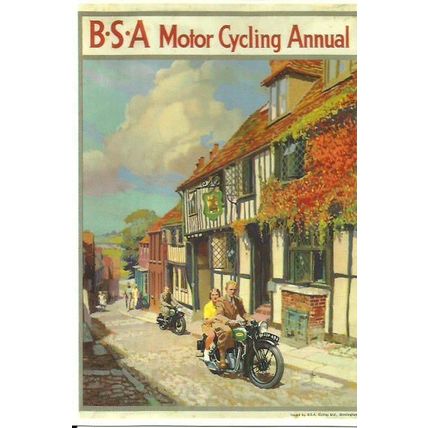 Advertising B.S.A. Motor Cycling Annual Postcard (Mayfair BB 662)