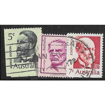 1968/1971 3 booklet stamps - fine used (o)