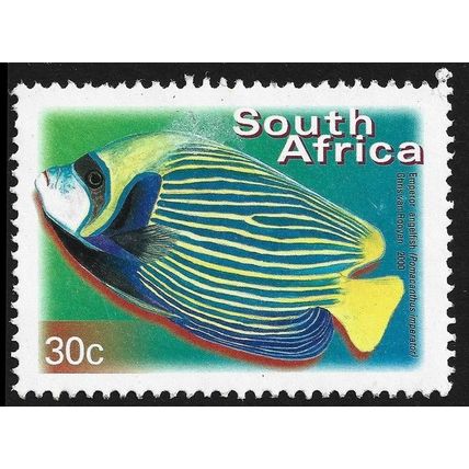 SOUTH AFRICA 2000 Emperor Angelfish 30c Sc#1876 USED @C263