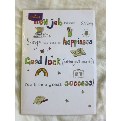 Good Luck Card New Job Portrait Standard