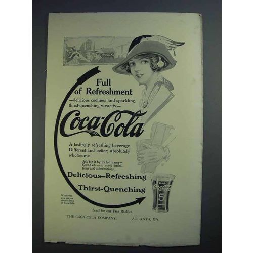 1913 Coca-Cola Soda Ad - Full of Refreshment