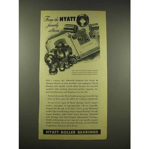 1944 Hyatt Roller Bearings Ad - Family Album