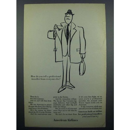 1967 American Airlines Ad - A Professional Traveller
