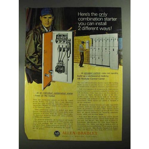 1968 Allen-Bradley Starters & Modular Control Center Ad